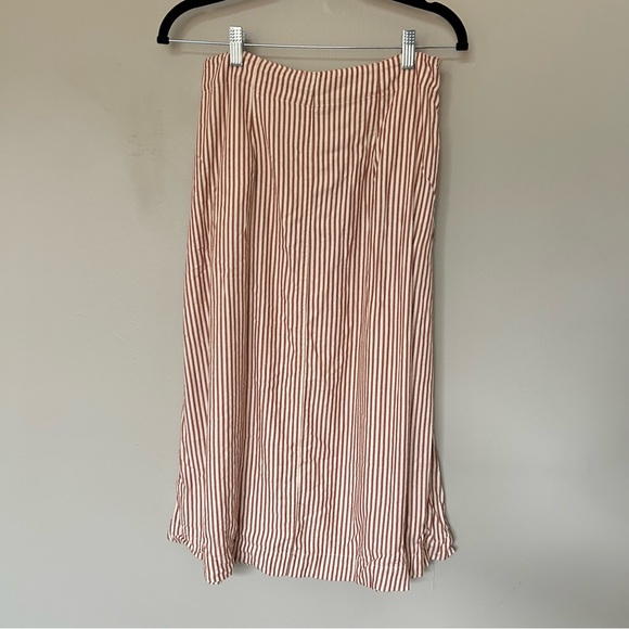 Madewell Striped Button-Down Midi Skirt - Picture 8 of 9